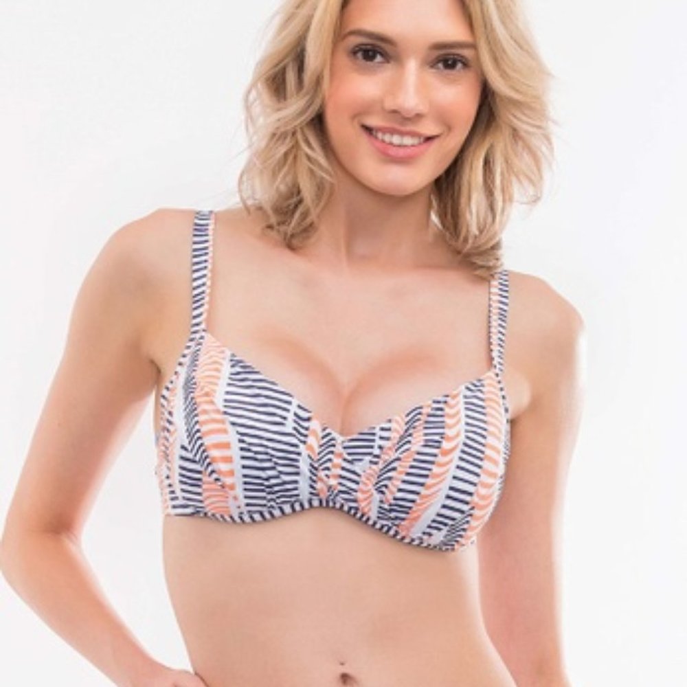 Sunseeker Disrupted Lines Underwire Bikini Top-14DD